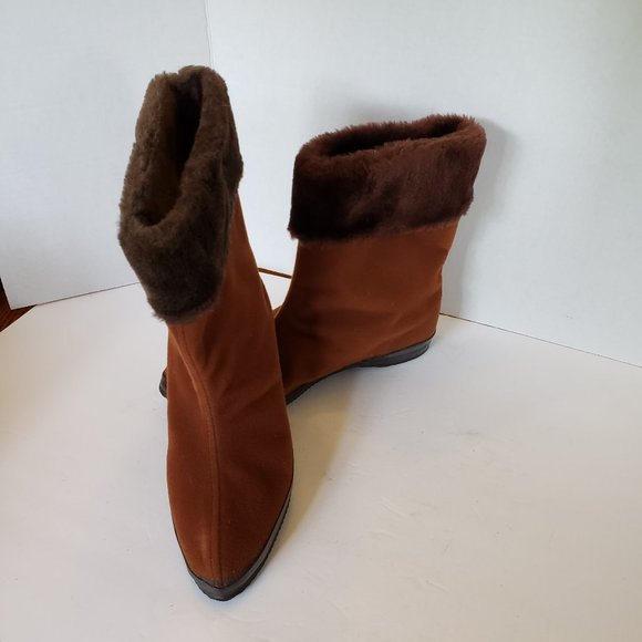 VINTAGE BF Goodrich Fur Boots Fleece Lining NWOT - Picture 4 of 8